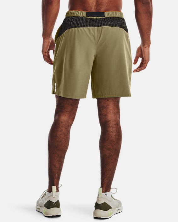 Men's UA Iso-Chill Trek Amphib 2-in-1 Shorts, Green, pdpMainDesktop image number 1